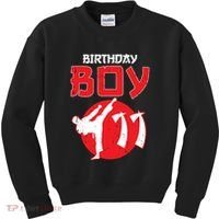 Karate Taekwondo 11 Years Old Birthday Martial Arts For Boy Kids Sweatshirt thumb 0