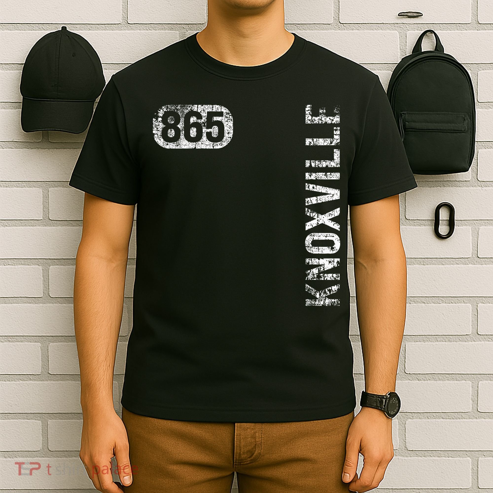 Knoxville Tennessee 865 Area Code Vintage Retro T-Shirt