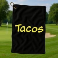 Krillin Tacos Anime Golf Towel thumb 1