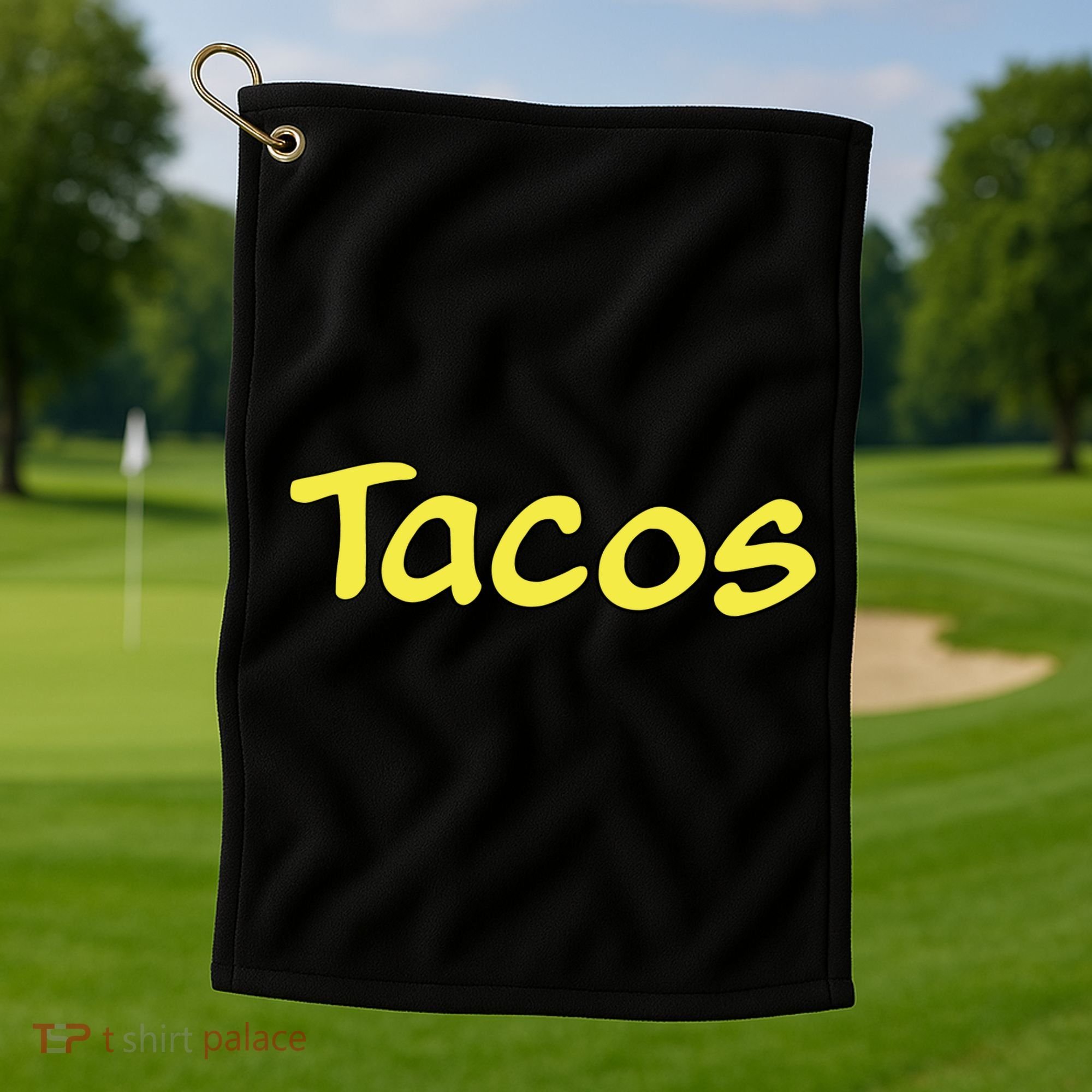 Krillin Tacos Anime Golf Towel