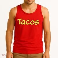 Krillin Tacos Anime Tank Top thumb 3
