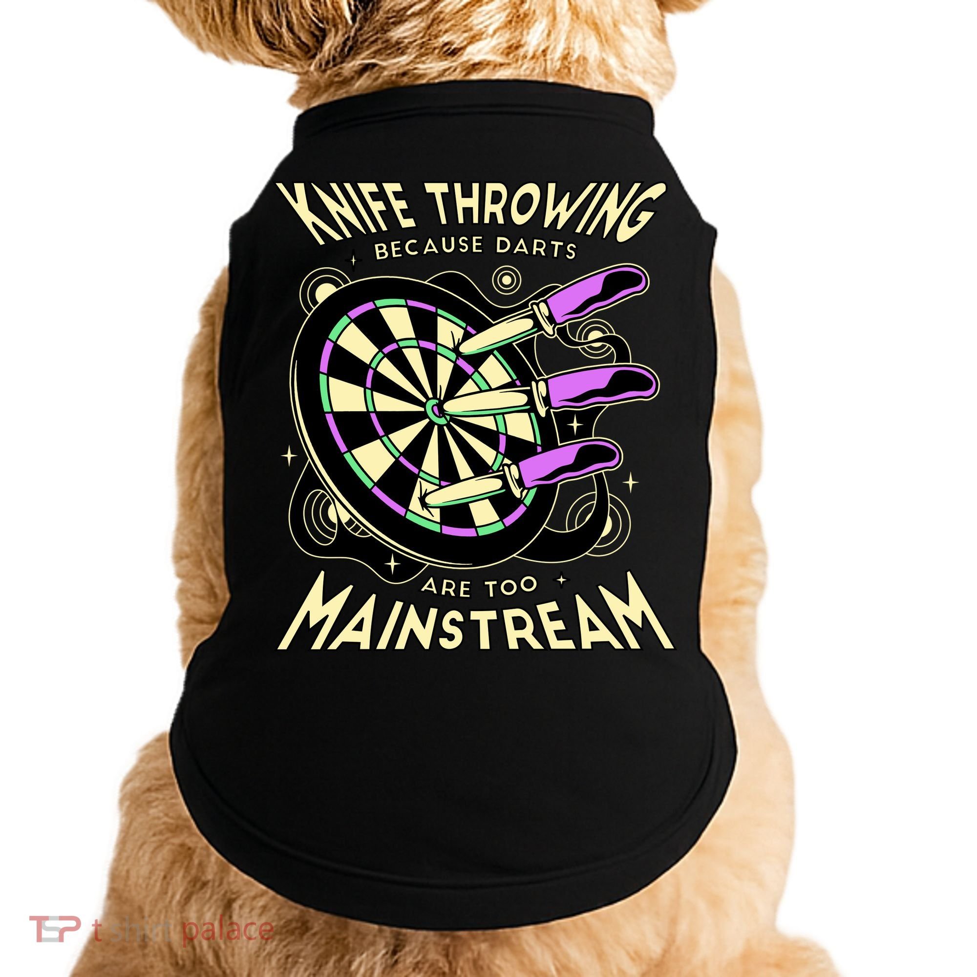 Knife Throwing Because Darts Are Too Mainstream Doggie Tank