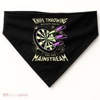 Knife Throwing Because Darts Are Too Mainstream USA-Made Doggie Bandana thumb 0