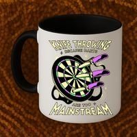 Knife Throwing Because Darts Are Too Mainstream Coffee Mug thumb 2