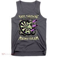Knife Throwing Because Darts Are Too Mainstream Tank Top thumb 0