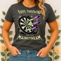 Knife Throwing Because Darts Are Too Mainstream Women's T-Shirt thumb 2