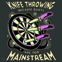 Knife Throwing Because Darts Are Too Mainstream Kids Long Sleeve Shirt thumb 2