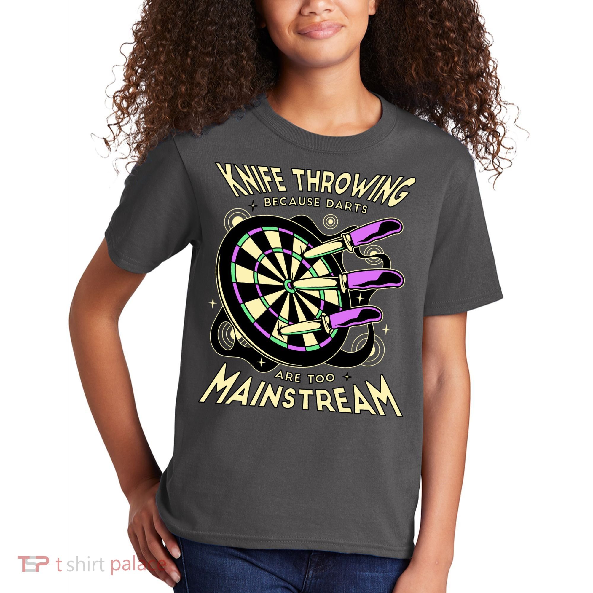 Knife Throwing Because Darts Are Too Mainstream Kids T-Shirt
