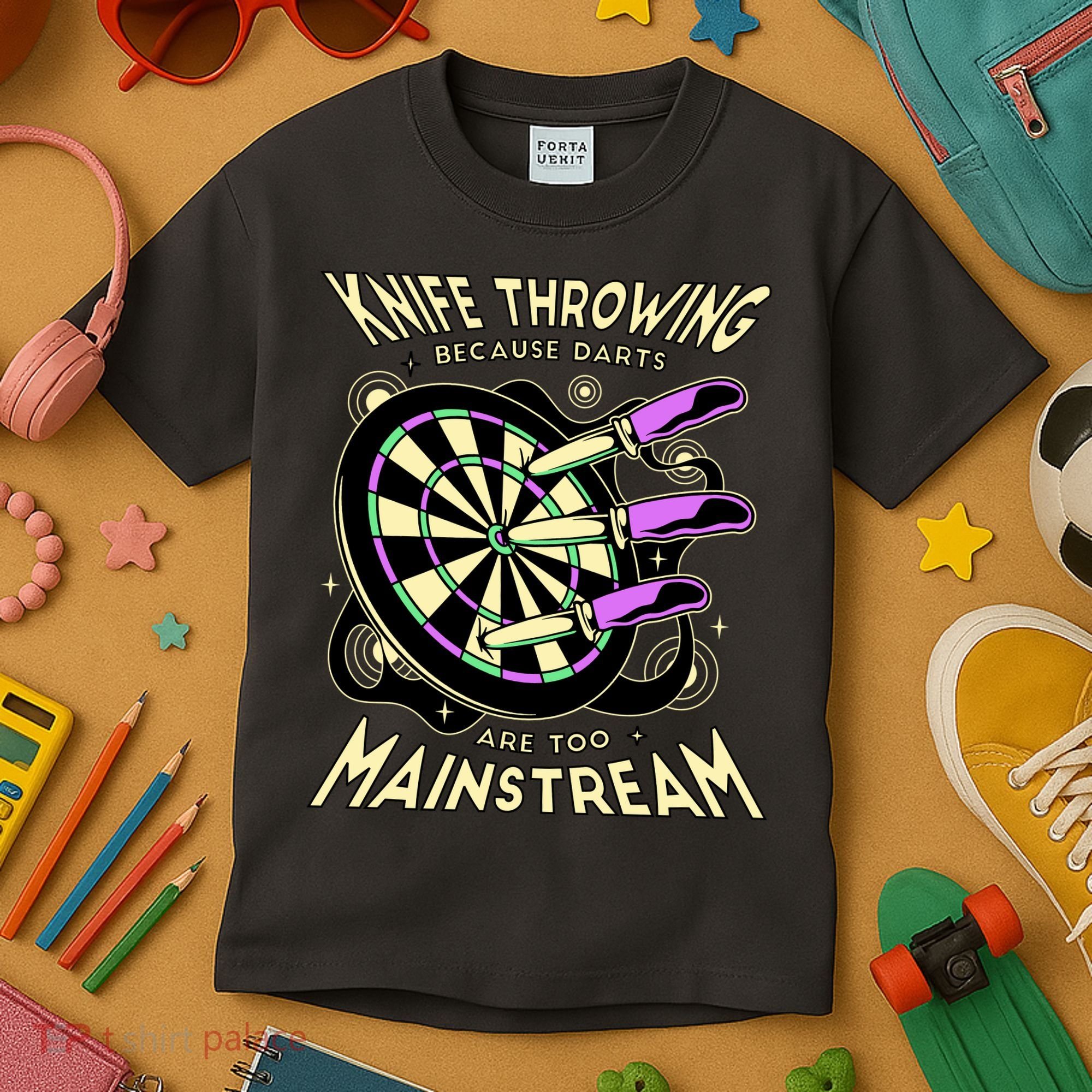 Knife Throwing Because Darts Are Too Mainstream Kids T-Shirt