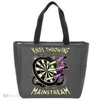 Knife Throwing Because Darts Are Too Mainstream Tote Bag thumb 0