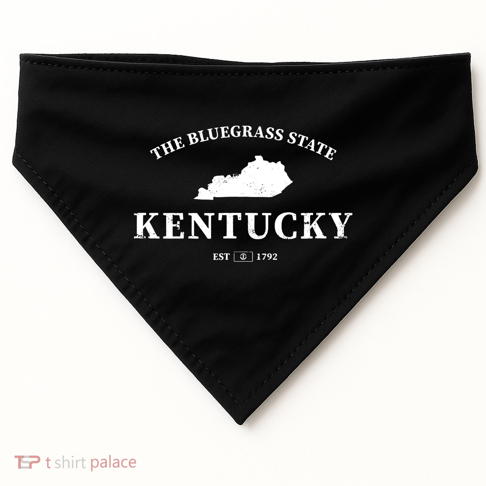 Kentucky The Bluegrass State USA-Made Doggie Bandana