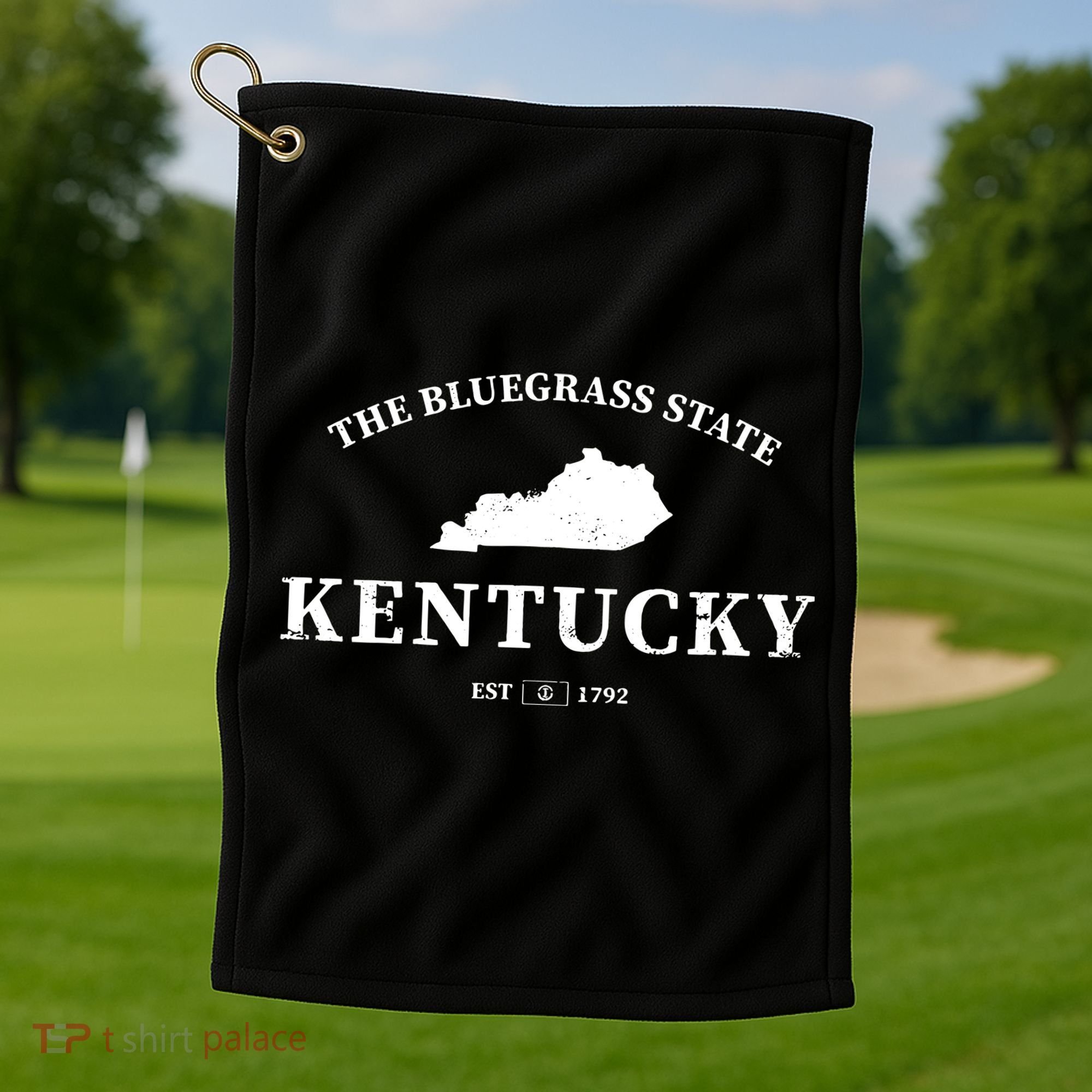 Kentucky The Bluegrass State Golf Towel