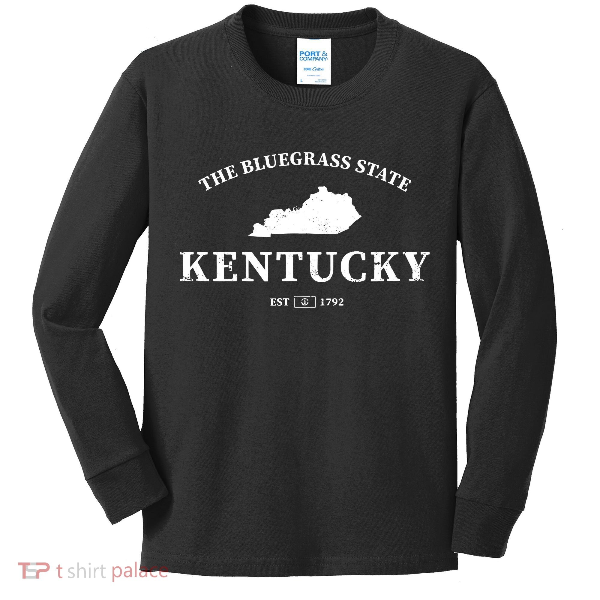 Kentucky The Bluegrass State Kids Long Sleeve Shirt