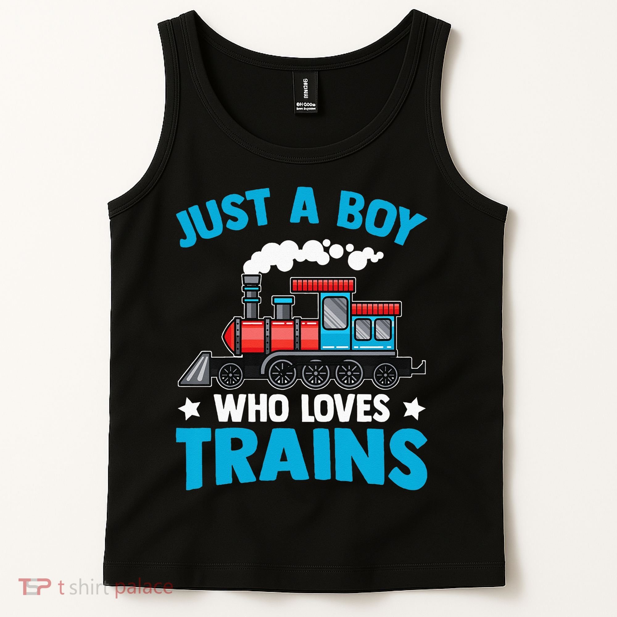 Kids Train Birthday Just A Boy Who Loves Trains Tank Top
