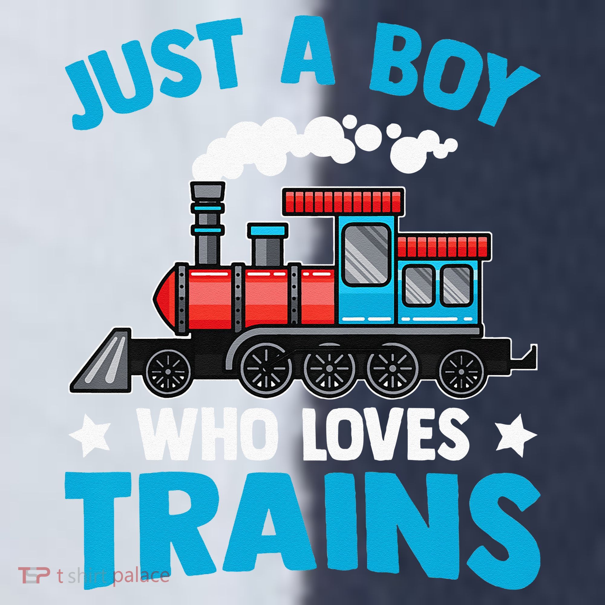 Kids Train Birthday Just A Boy Who Loves Trains Sport-Tek Competitor United Soccer Jersey