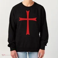 Knights Templar Cross Crusader Women's Sweatshirt thumb 0