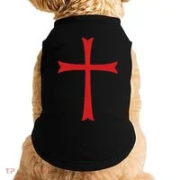 Knights Templar Cross Crusader Doggie Tank thumb 0