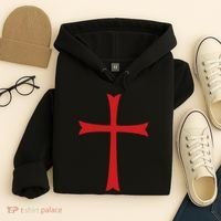 Knights Templar Cross Crusader Hoodie thumb 4