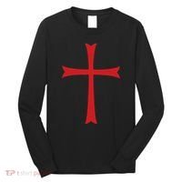Knights Templar Cross Crusader Long Sleeve Shirt thumb 0