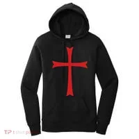 Knights Templar Cross Crusader Women's Hoodie thumb 0