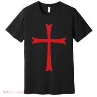 Knights Templar Cross Crusader Premium T-Shirt thumb 0