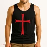 Knights Templar Cross Crusader Tank Top thumb 3