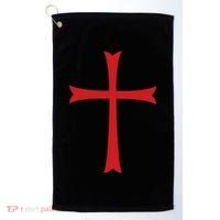 Knights Templar Cross Crusader Golf Towel thumb 0