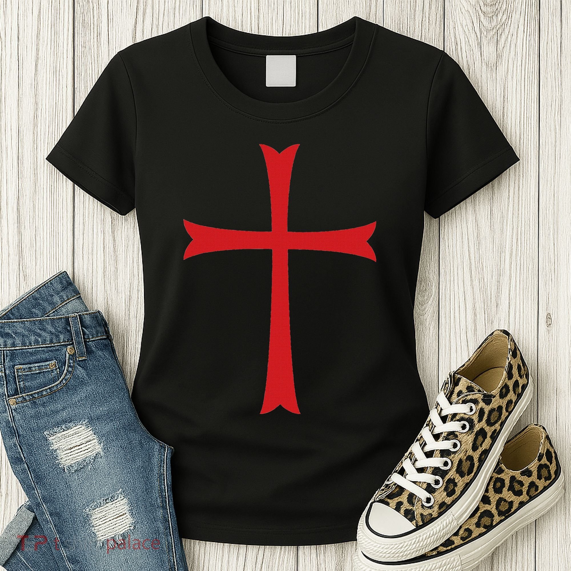 Knights Templar Cross Crusader Women's T-Shirt