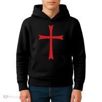 Knights Templar Cross Crusader Kids Hoodie thumb 4