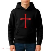 Knights Templar Cross Crusader Kids Hoodie thumb 4