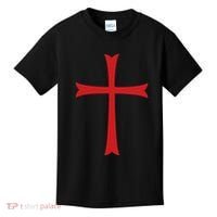 Knights Templar Cross Crusader Kids T-Shirt thumb 0