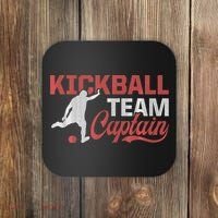 Kickball Team Captain Kickball Player Kickballer Coach Coaster thumb 0