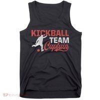 Kickball Team Captain Kickball Player Kickballer Coach Tank Top thumb 0