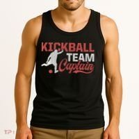 Kickball Team Captain Kickball Player Kickballer Coach Tank Top thumb 3