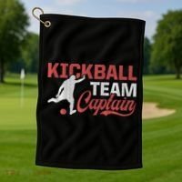 Kickball Team Captain Kickball Player Kickballer Coach Golf Towel thumb 1