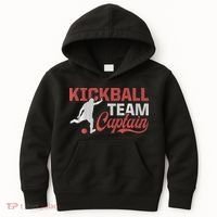 Kickball Team Captain Kickball Player Kickballer Coach Kids Hoodie thumb 0