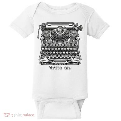 Keys To Creation Classic Typewriter Inspiration Baby Bodysuit