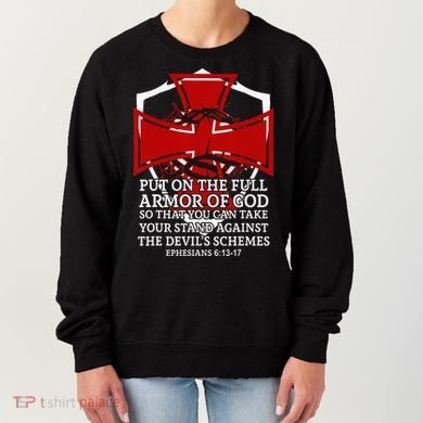 Knight Templar Christian Armor Of God Women's Sweatshirt