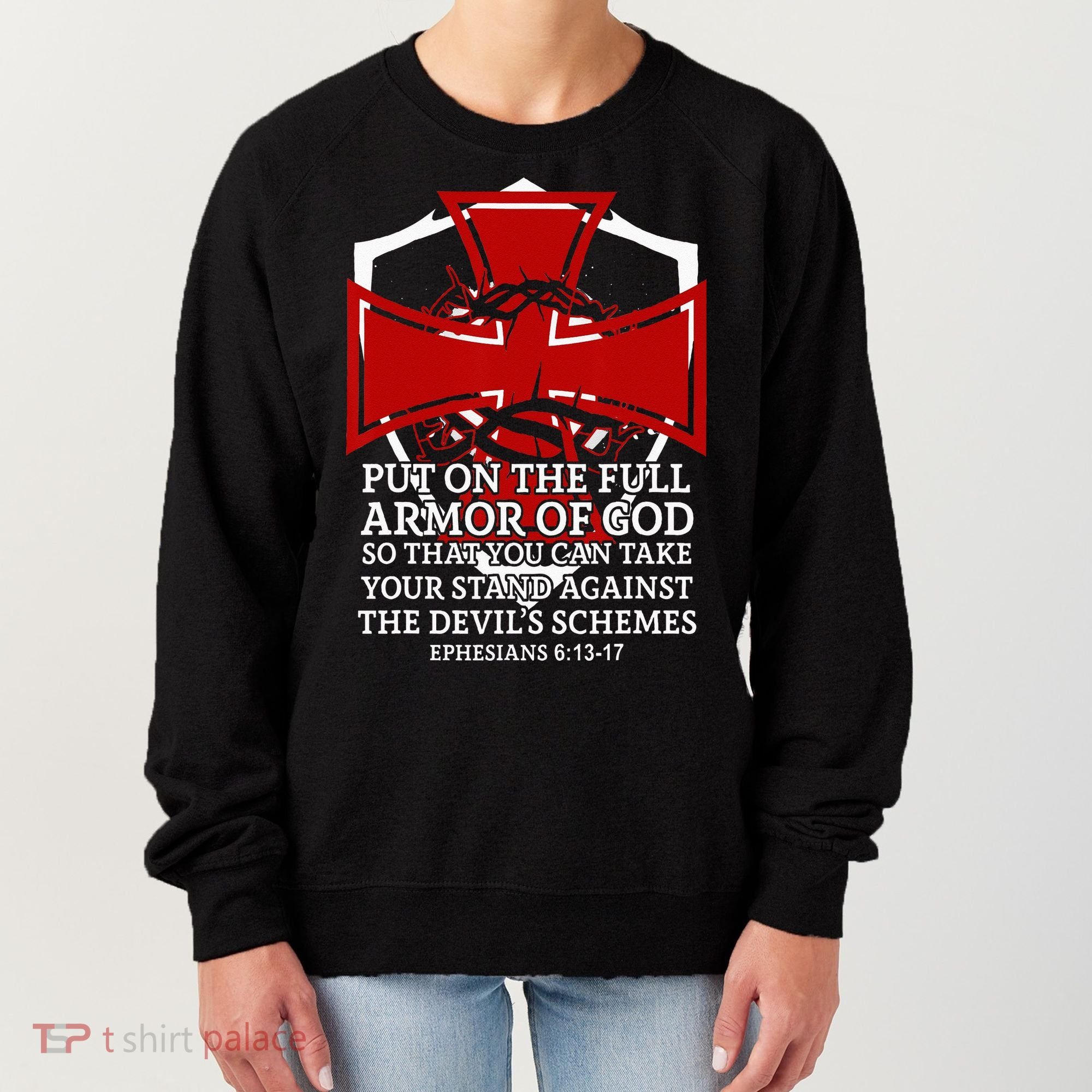 Knight Templar Christian Armor Of God Women's Sweatshirt