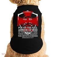Knight Templar Christian Armor Of God Doggie Tank thumb 0