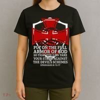 Knight Templar Christian Armor Of God T-Shirt thumb 4