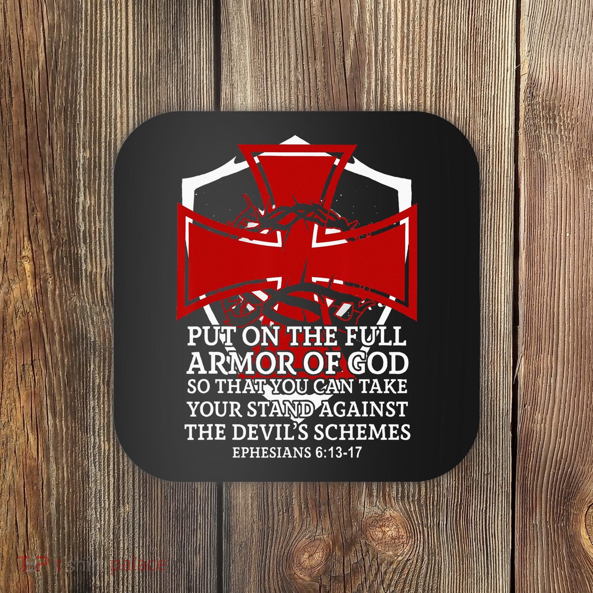 Knight Templar Christian Armor Of God Coaster