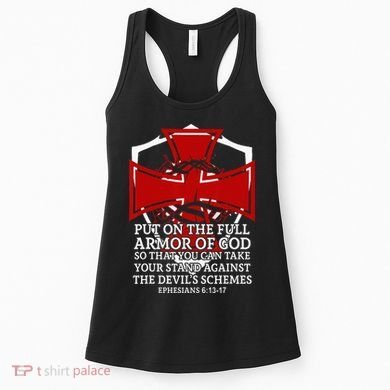 Knight Templar Christian Armor Of God Women's Tank Top