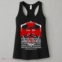 Knight Templar Christian Armor Of God Women's Tank Top thumb 3