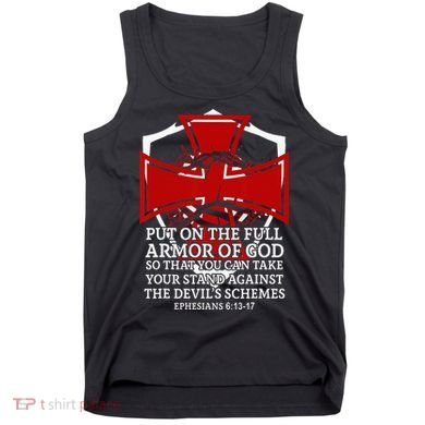 Knight Templar Christian Armor Of God Tank Top