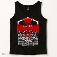 Knight Templar Christian Armor Of God Tank Top thumb 2