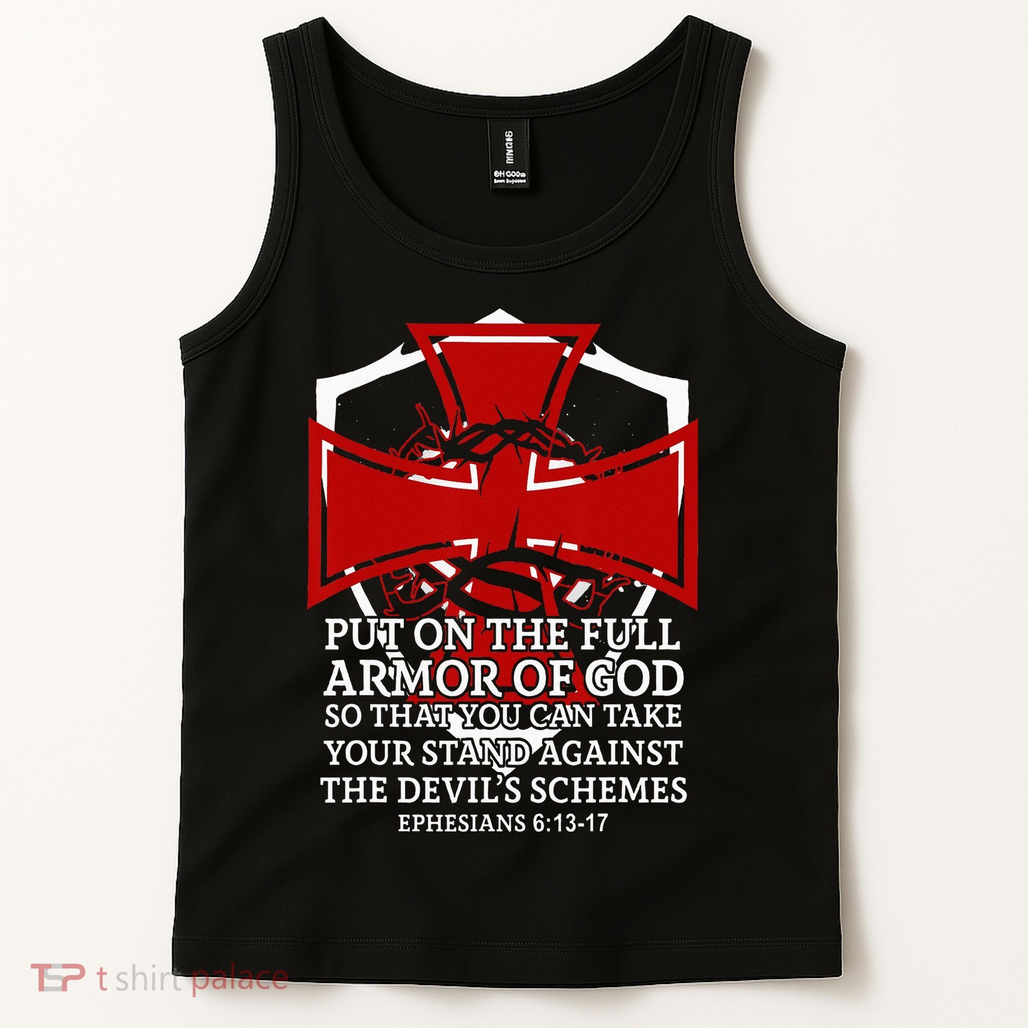 Knight Templar Christian Armor Of God Tank Top