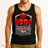 Knight Templar Christian Armor Of God Tank Top thumb 3