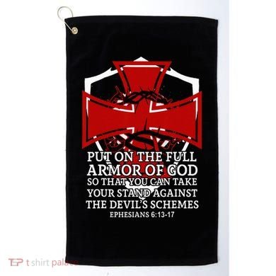Knight Templar Christian Armor Of God Golf Towel