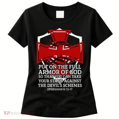 Knight Templar Christian Armor Of God Women's T-Shirt